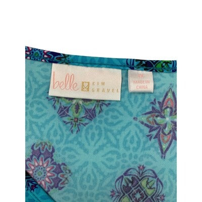 Women's Belle Blue Pattern Blouse - Size XL