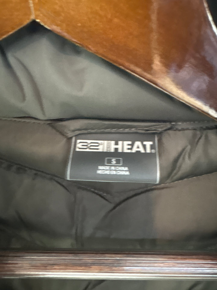 Women’s 32° Heat Small Charcoal Gray Puffer Jacket