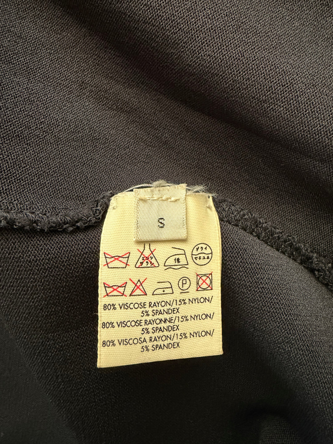 Calvin Klein Collection Black Rib Knit Pencil Skirt Size S