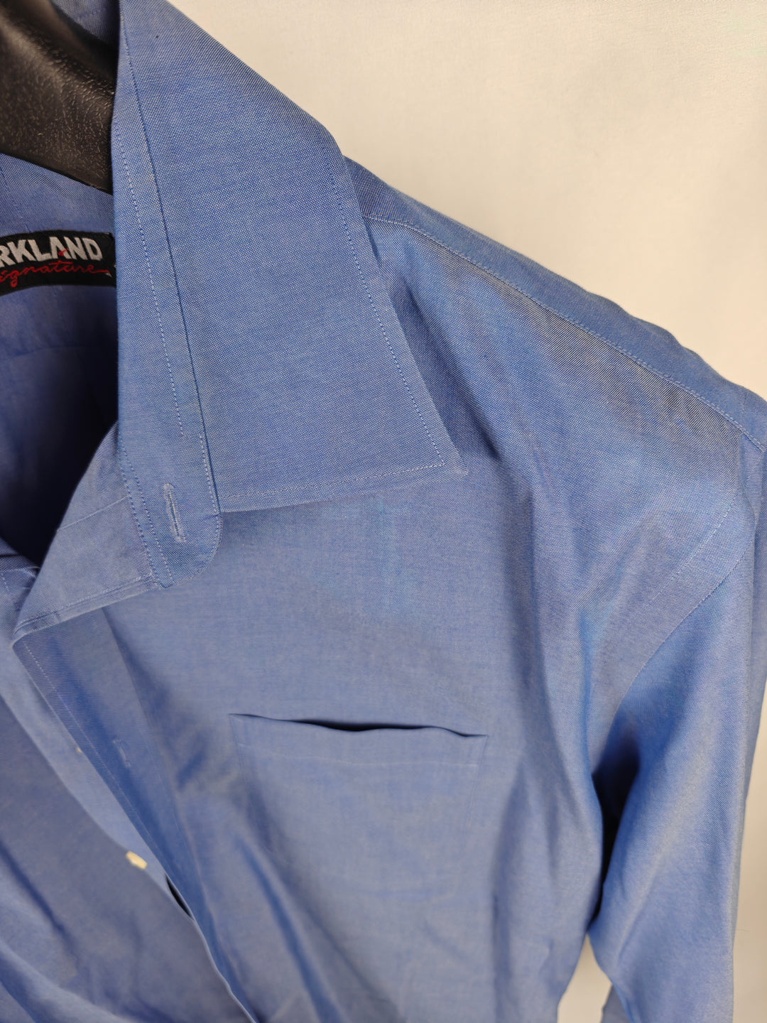 Men’s Kirkland Signature Dress Shirt Blue 17-36