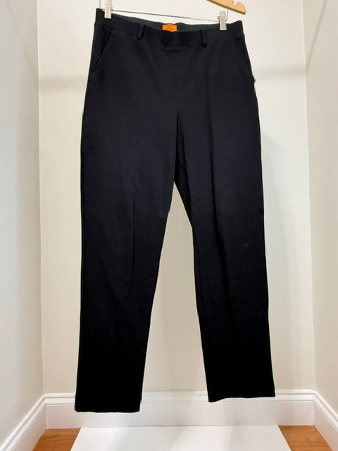 Mary Crafts Pull On Straight Leg Pants Black Sz12