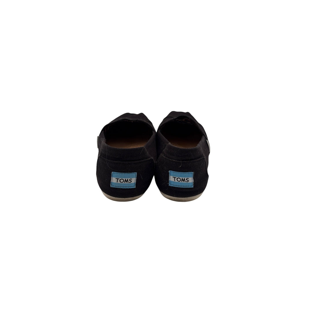 Women’s Toms Size 9 Black Slip On Shoes