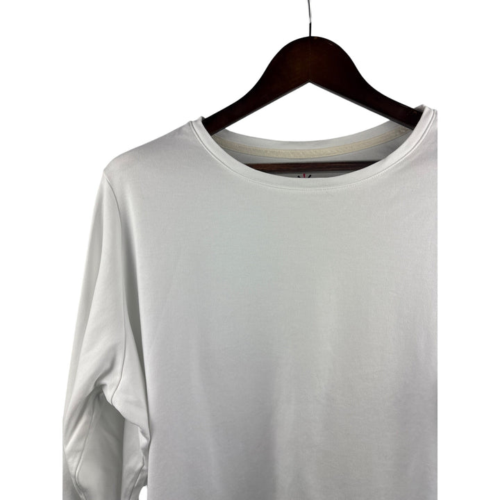 Women’s Isaac Mizrahi Live! Size 2X White Long Sleeve Shirt