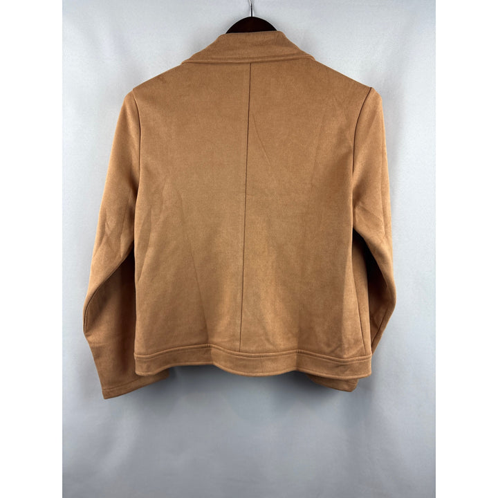 Women’s Kirundo Medium Brown Suede Zip Motorcycle Styled Jacket