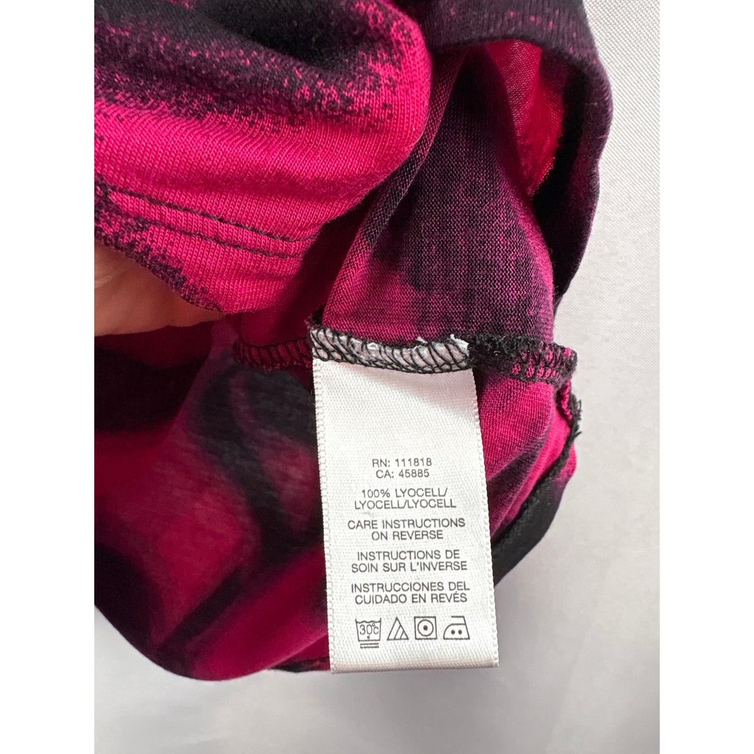 Women’s Michael by Michael Kors Small Pink & Black Short Sleeve Blouse