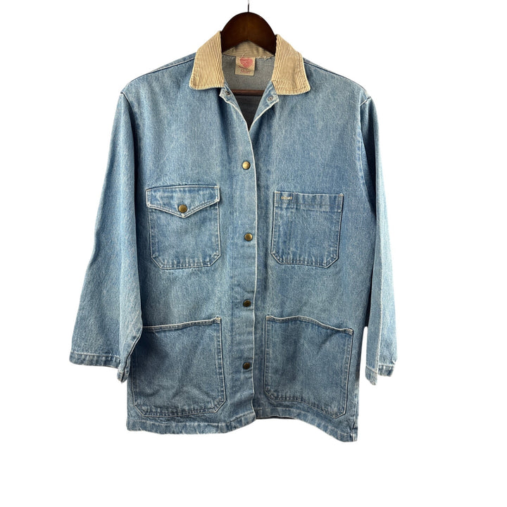 Women’s Candies Light Blue Jean Jacket w/ Cream Corduroy Collar