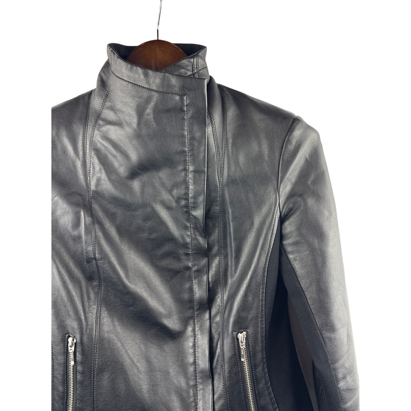 Women’s I.N.C International Concepts Medium Black Leather Motor Style Jacket