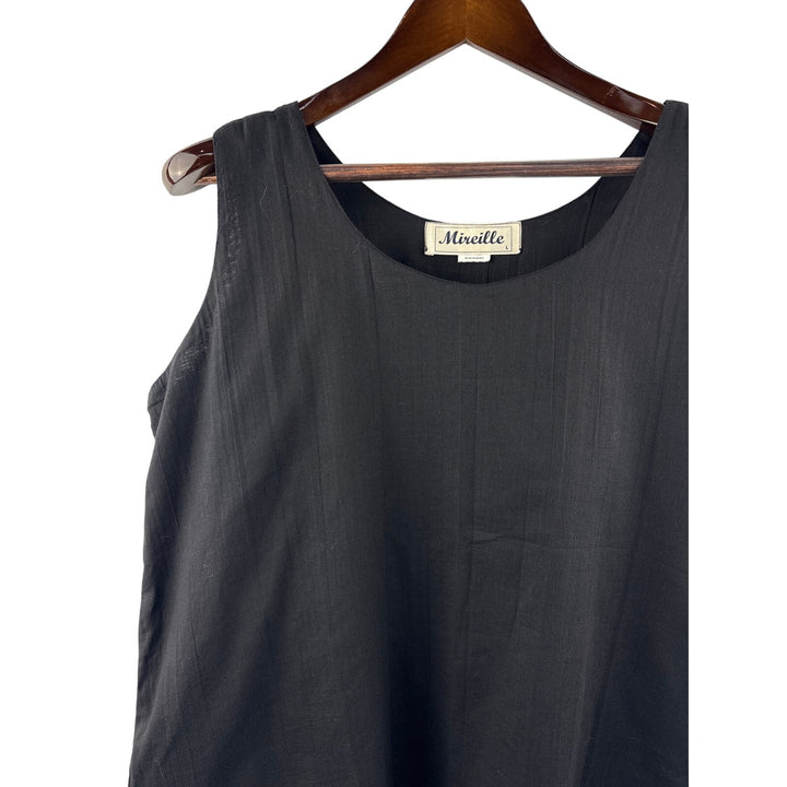 Women’s Mireille Large Black Tank Blouse