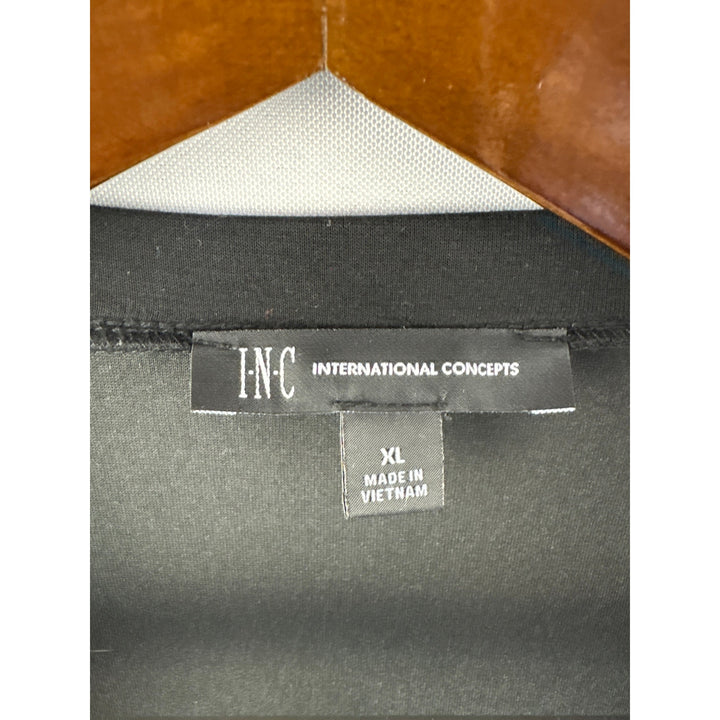 Women’s INC International Concepts XL Black Crewneck w/ Cutout Pattern