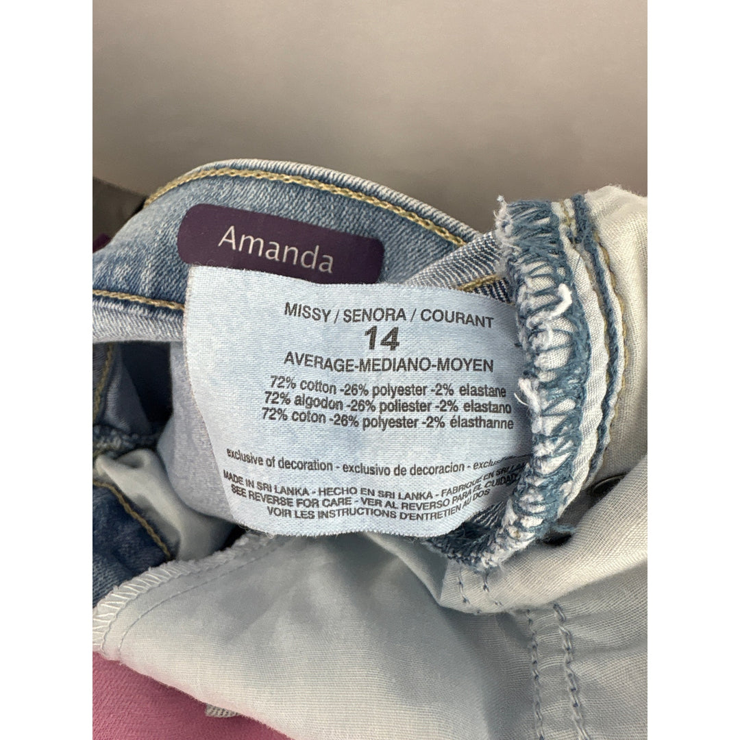 Women’s Gloria Vanderbilt Size 14 Light Blue Mom Jeans