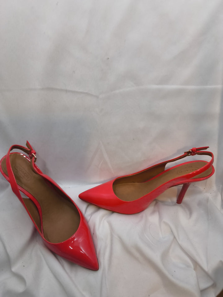 Authentic Lilly Patent Leather Pointed-Toe Slingback Size 8.5 - Excellent Condition