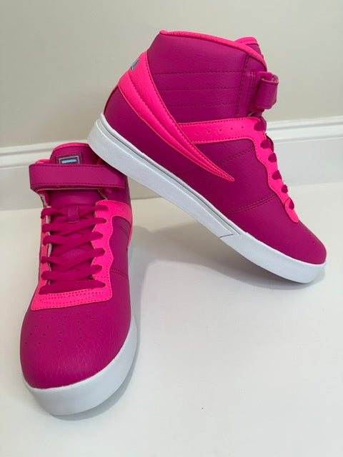 Fila Vulc 13 Superbright High Top Sneakers Pink Arrowfish NWT Sz10