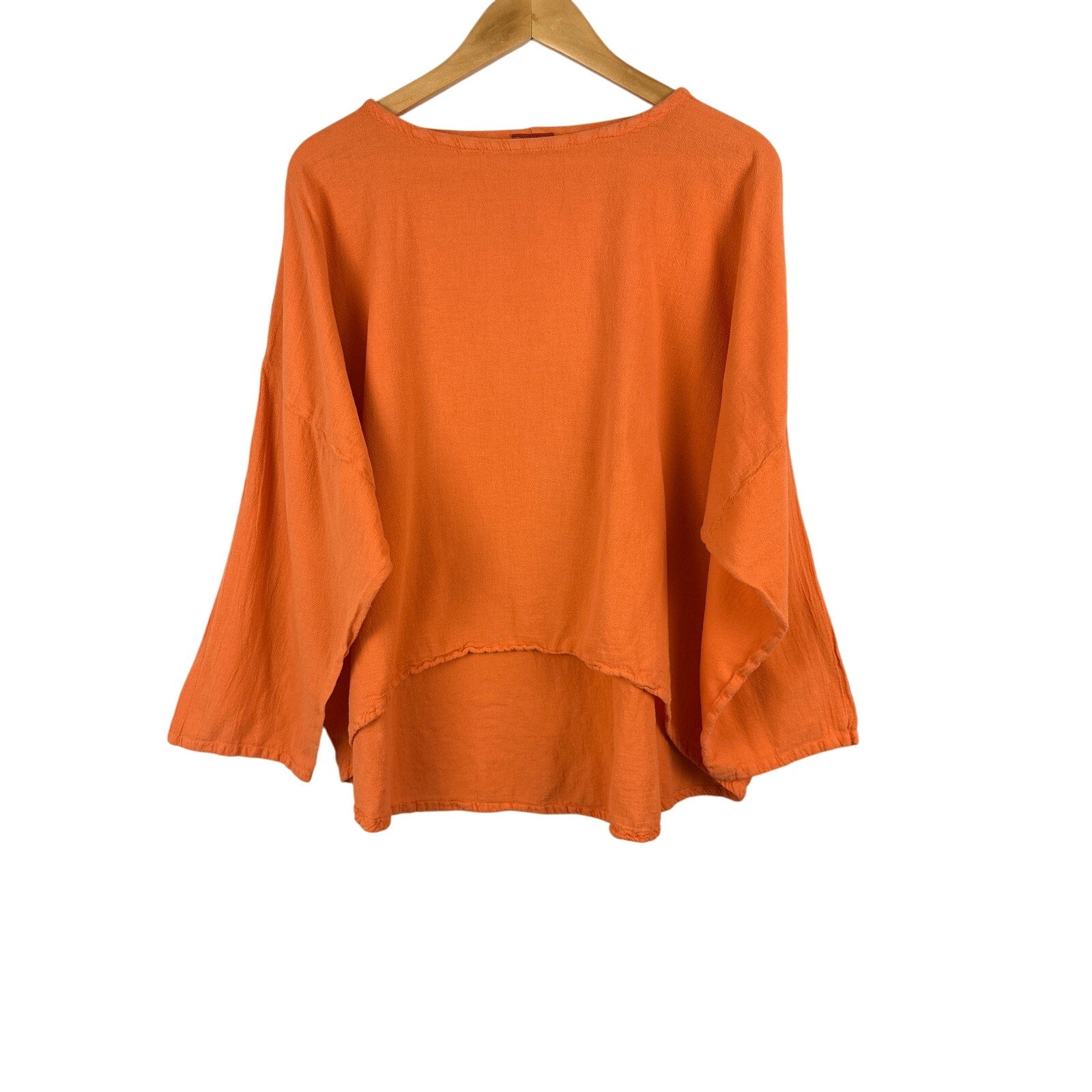 Women’s Oh My Gauze! Size 2 Orange Long Sleeve Blouse.