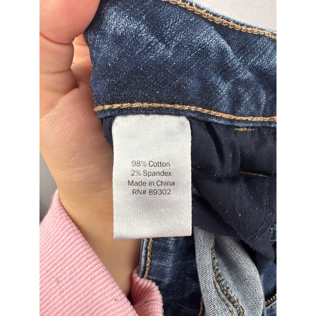 Women’s SO Size 13 Medium Washed Blue Distressed Jeggings