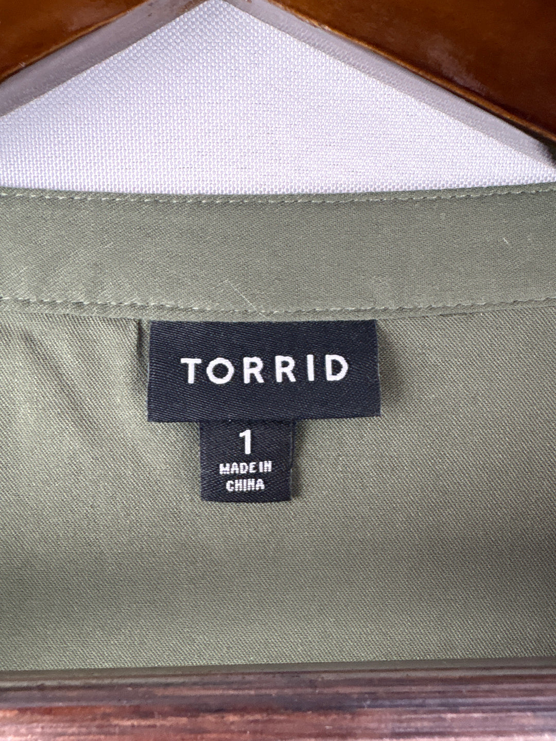 Women’s Torrid Size 1 Army Green Midi Dress