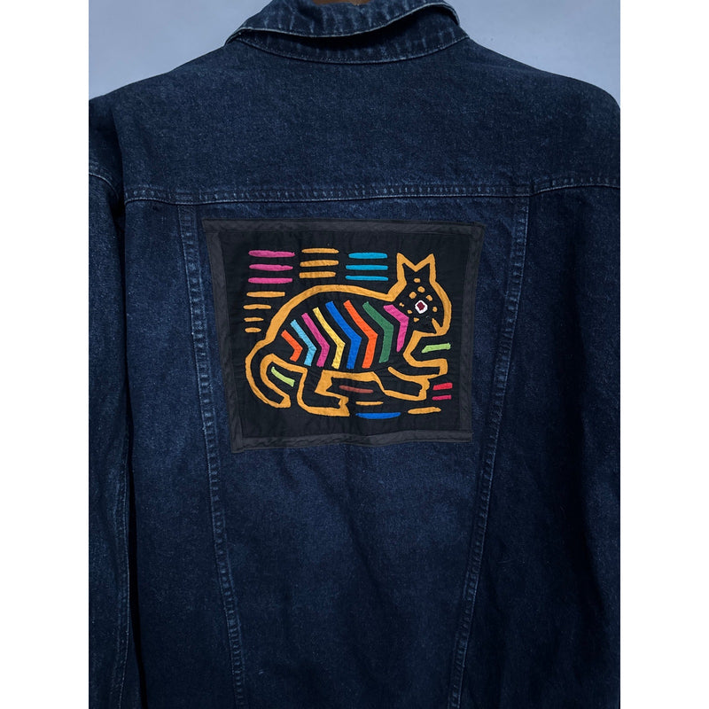 Women’s Geoffrey Hunter Cat Jean Jacket Size 2X