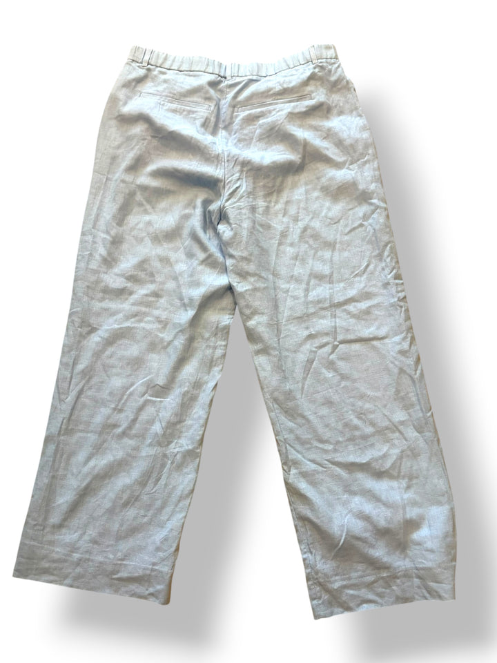 Abercrombie &amp; Fitch Curve Love Low Rise Wide Leg Pants Size 31 NWT Light Blue