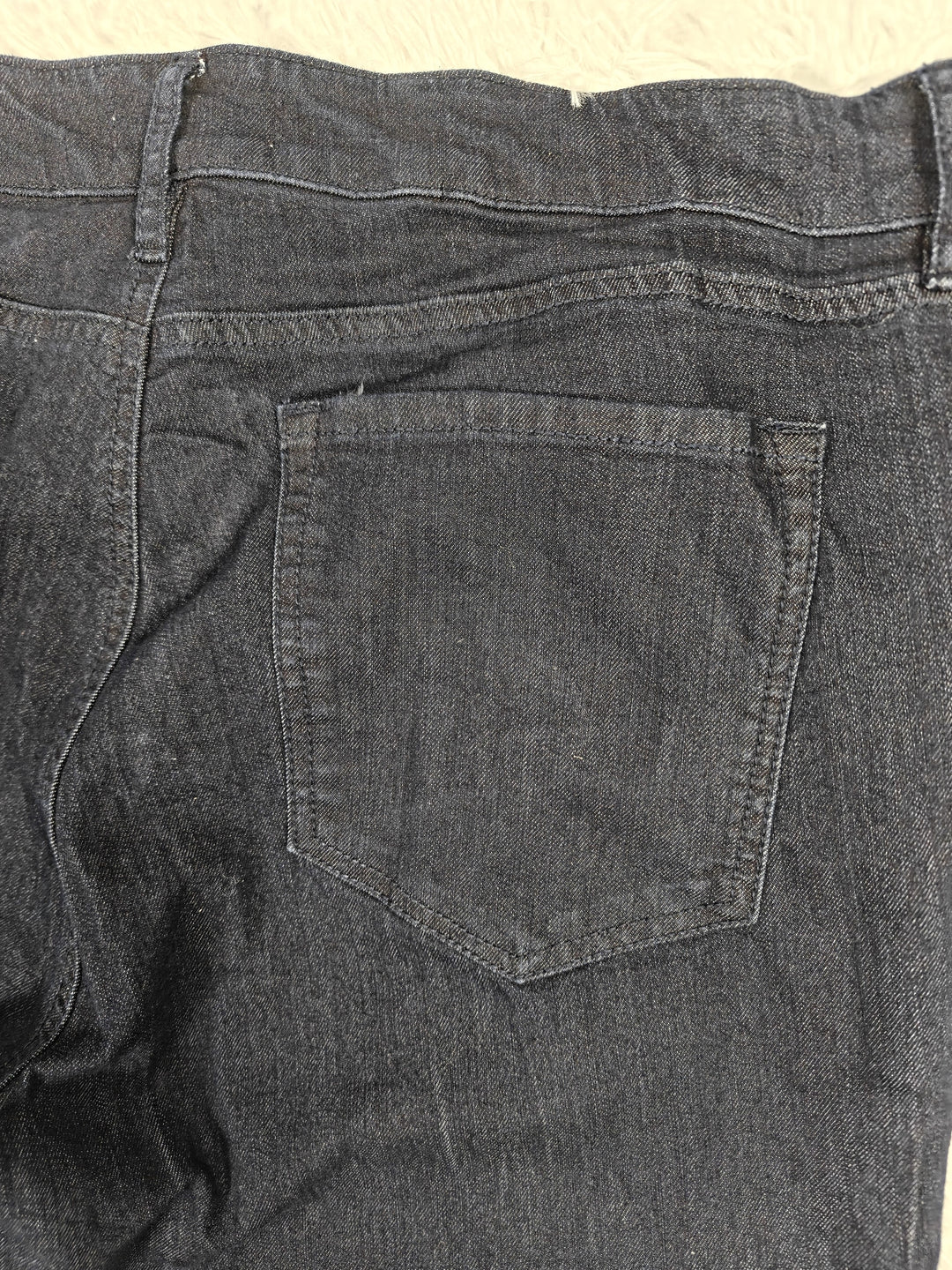 Womens LOFT Curvy Kick Crop Jeans Dark Wash Size 31/12