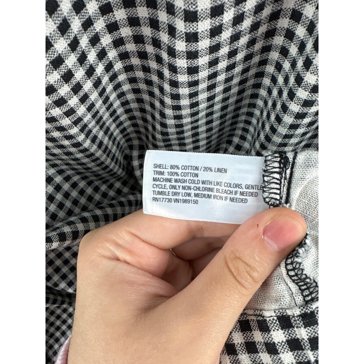 Women’s A New Day XL Black & White Gingham Sleeveless Mini Dress