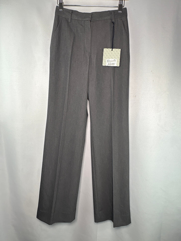 Womens Dunst Small Charcoal Gray Pleated Pants Lightweight Four Pocket