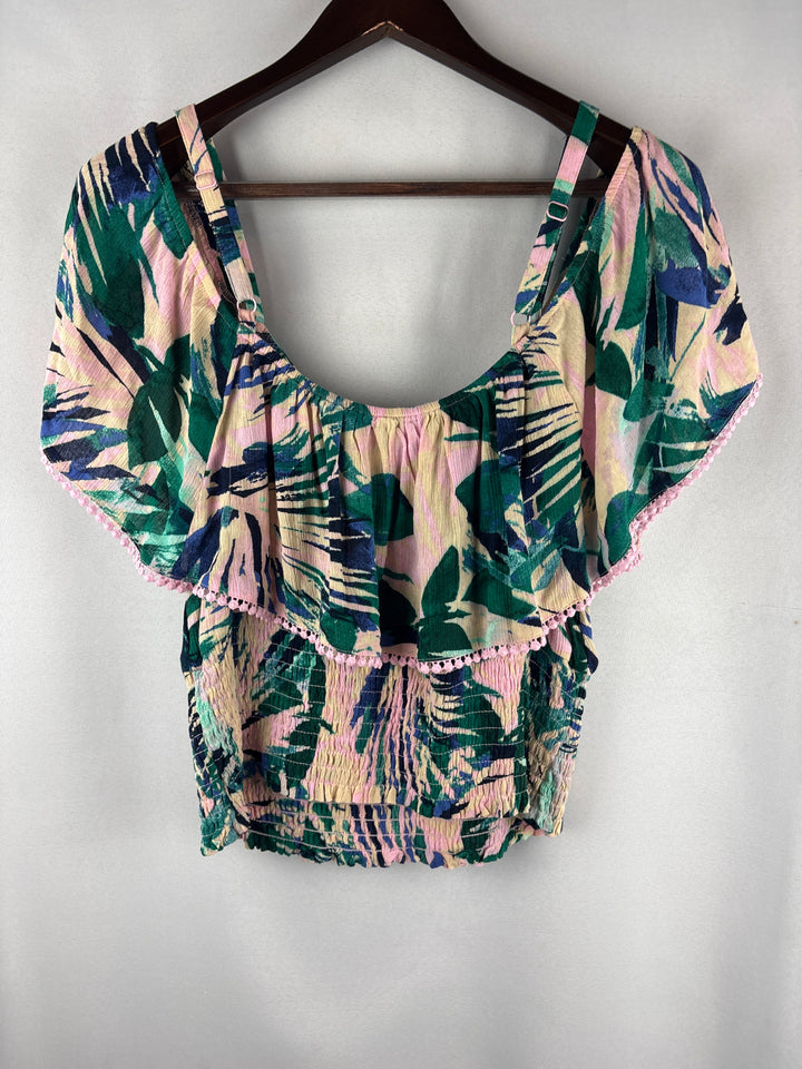 Women’s Torrid Size 0 Multicolor Off the Shoulder Blouse