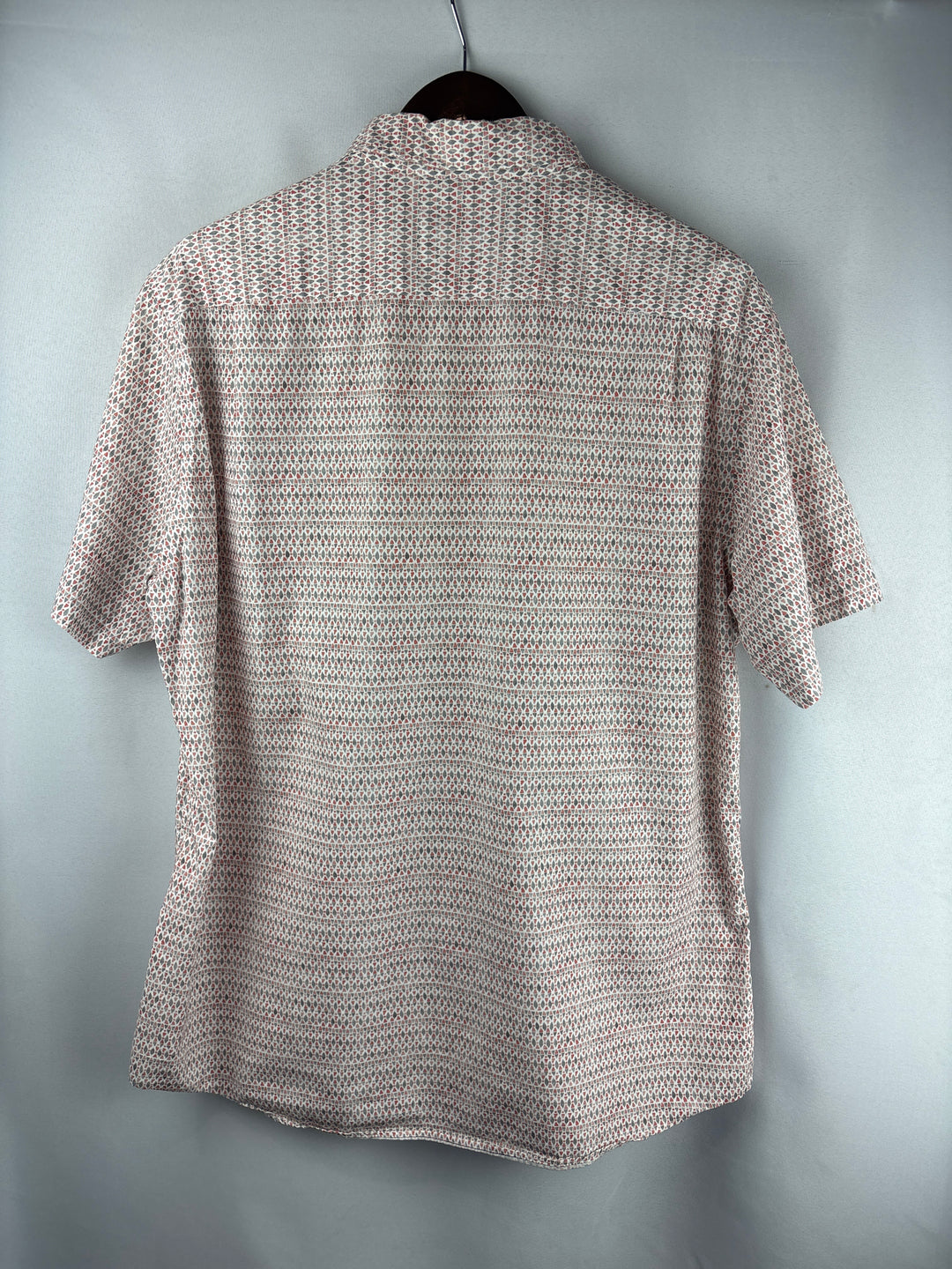 Men’s Rodd &amp; Gunn 2XL Red &amp; Gray Abstract Pattern Button Up