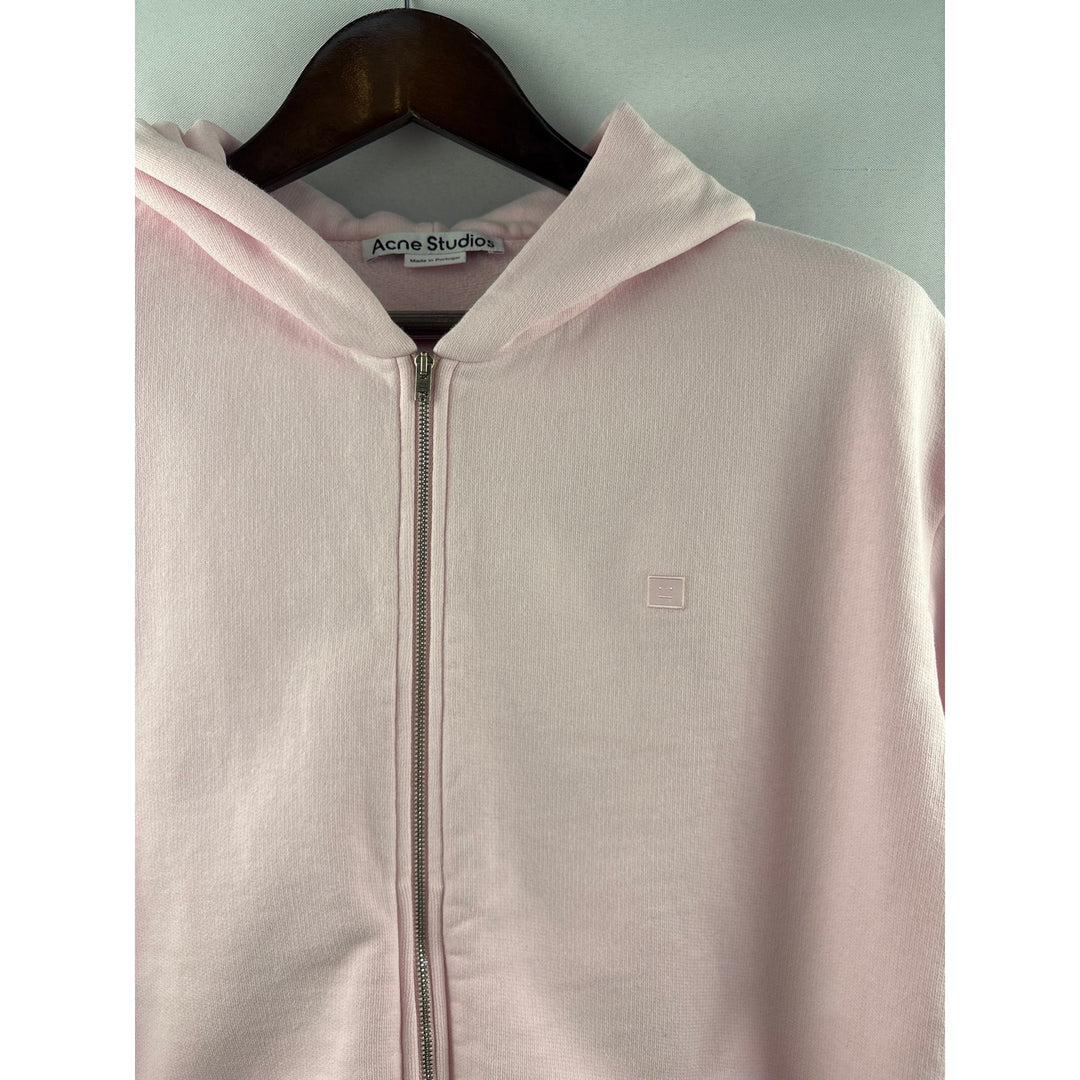 Women’s Acne Studios Large Bubblegum Pink Zip-Up Hoodie