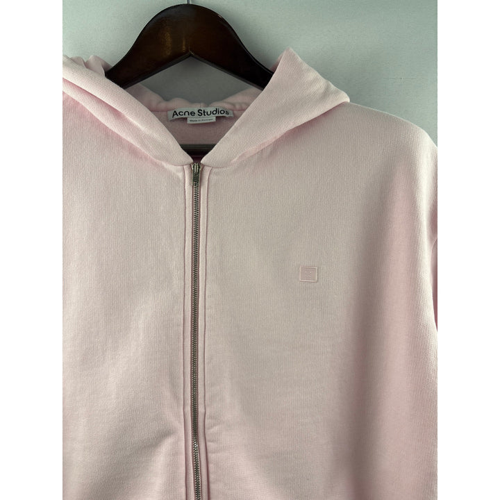Women’s Acne Studios Large Bubblegum Pink Zip-Up Hoodie