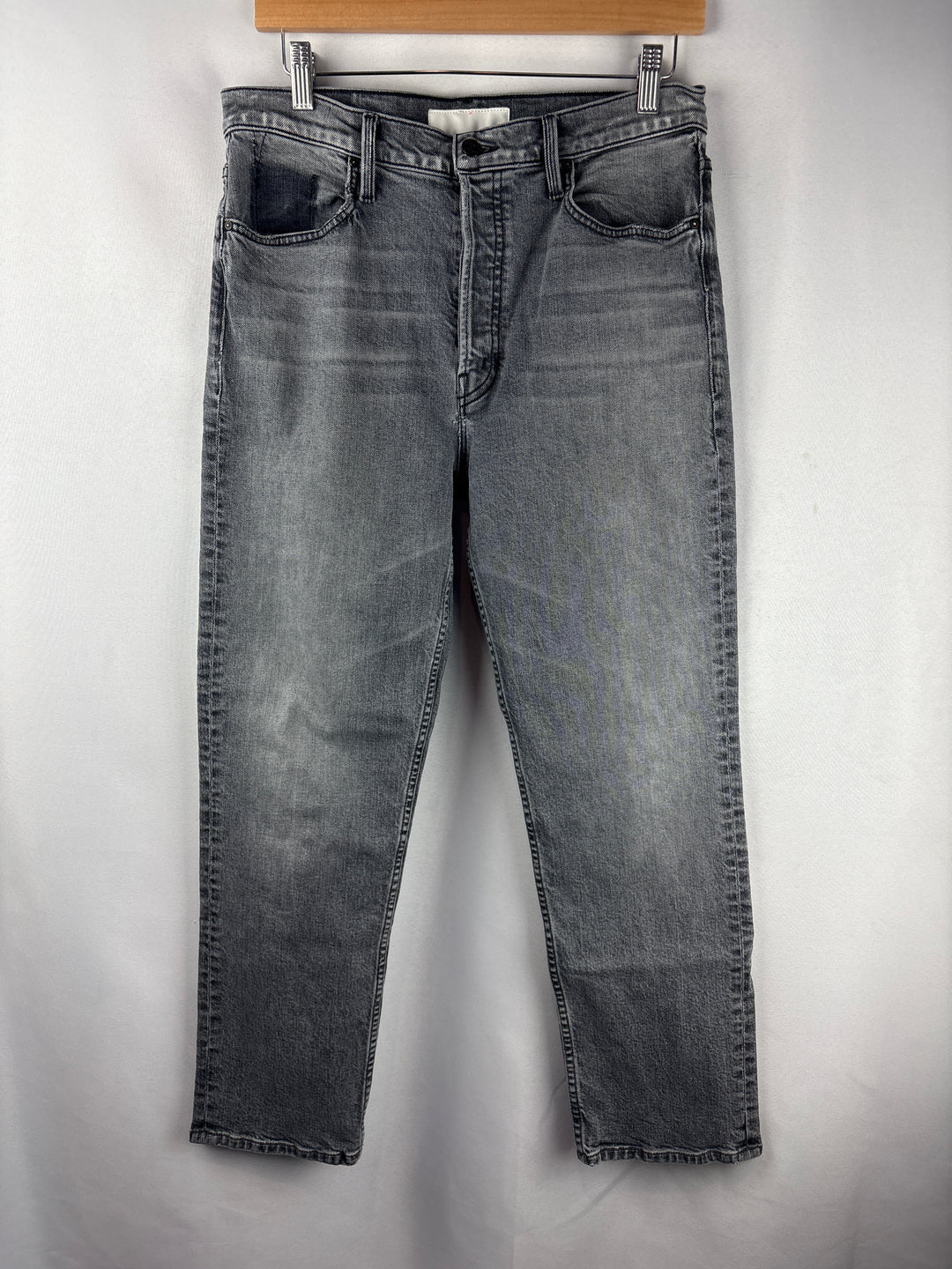 Women’s Mother Size 32 Light Gray Straight Leg Jeans