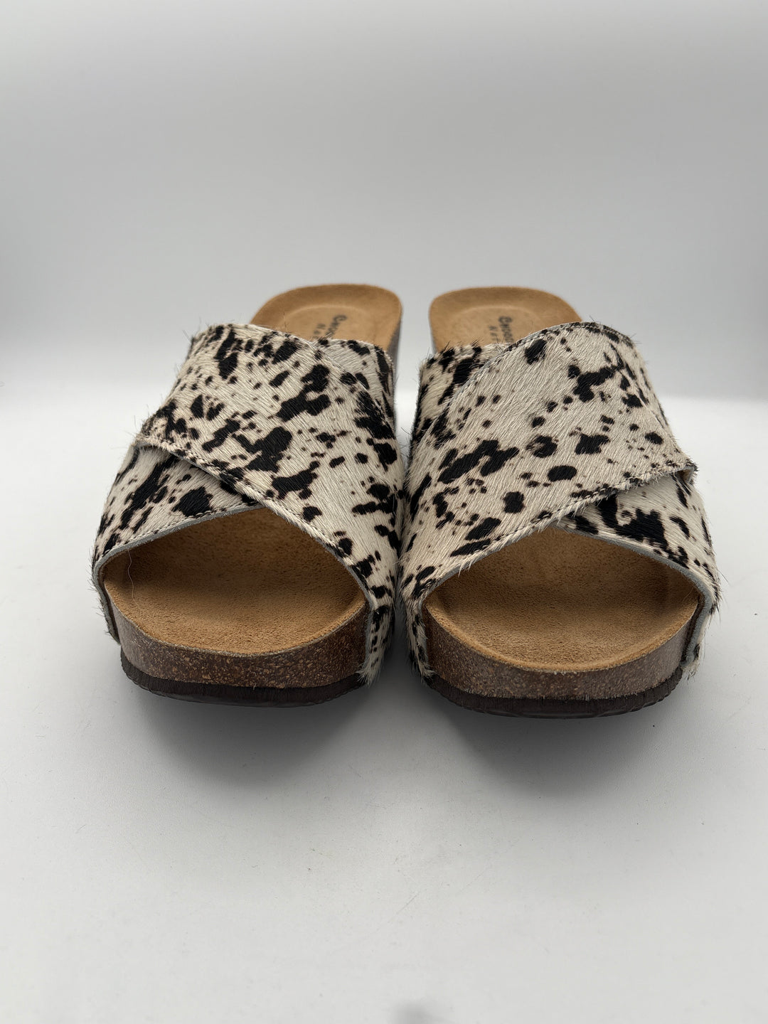 Women’s Chocolat Blu Size 10 Cow Print Wedge Sandals