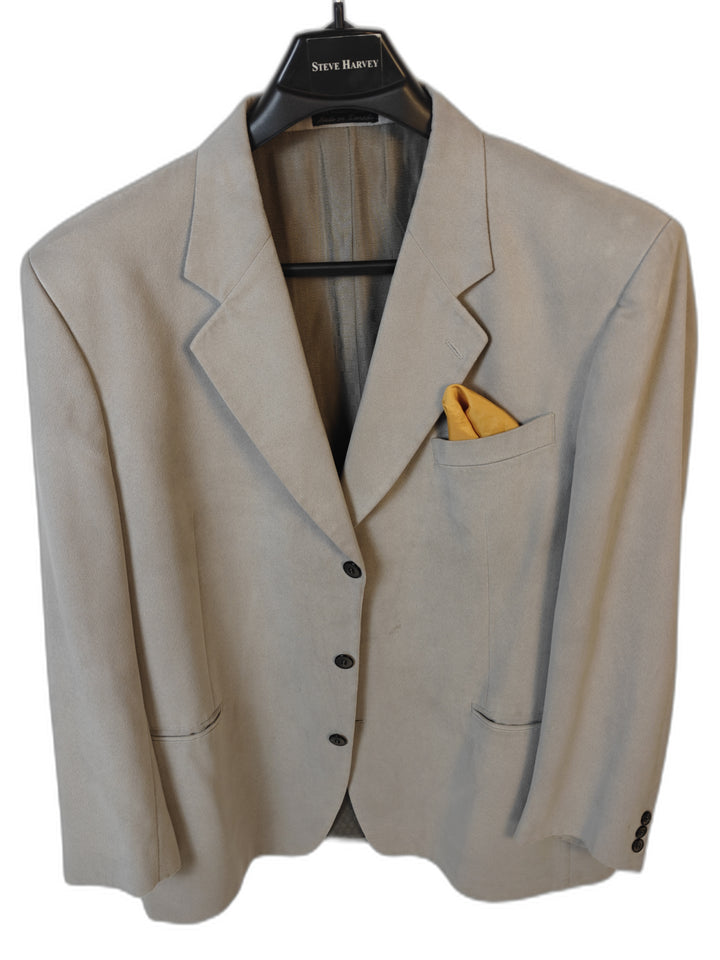 Bachrach Men's 48R Beige Tan Sport Coat Blazer Made in Canada Classic 3-Button Jacket