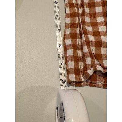Saylor Brown/White Checkered Jumpsuit Size XS