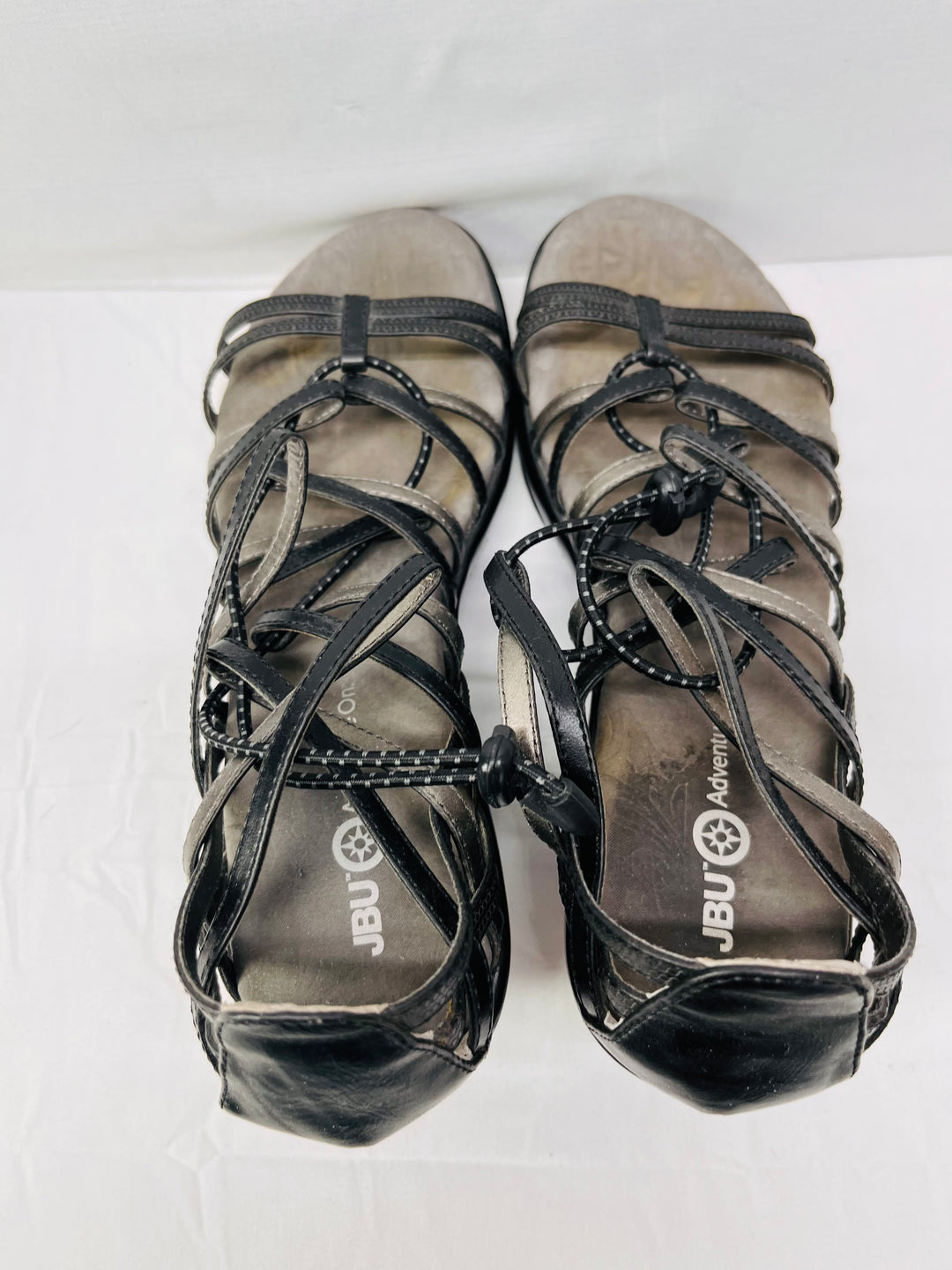 JBU by Jambu Women's Size 9 Strappy Comfort Sandals Toggle Closure Casual Shoes
