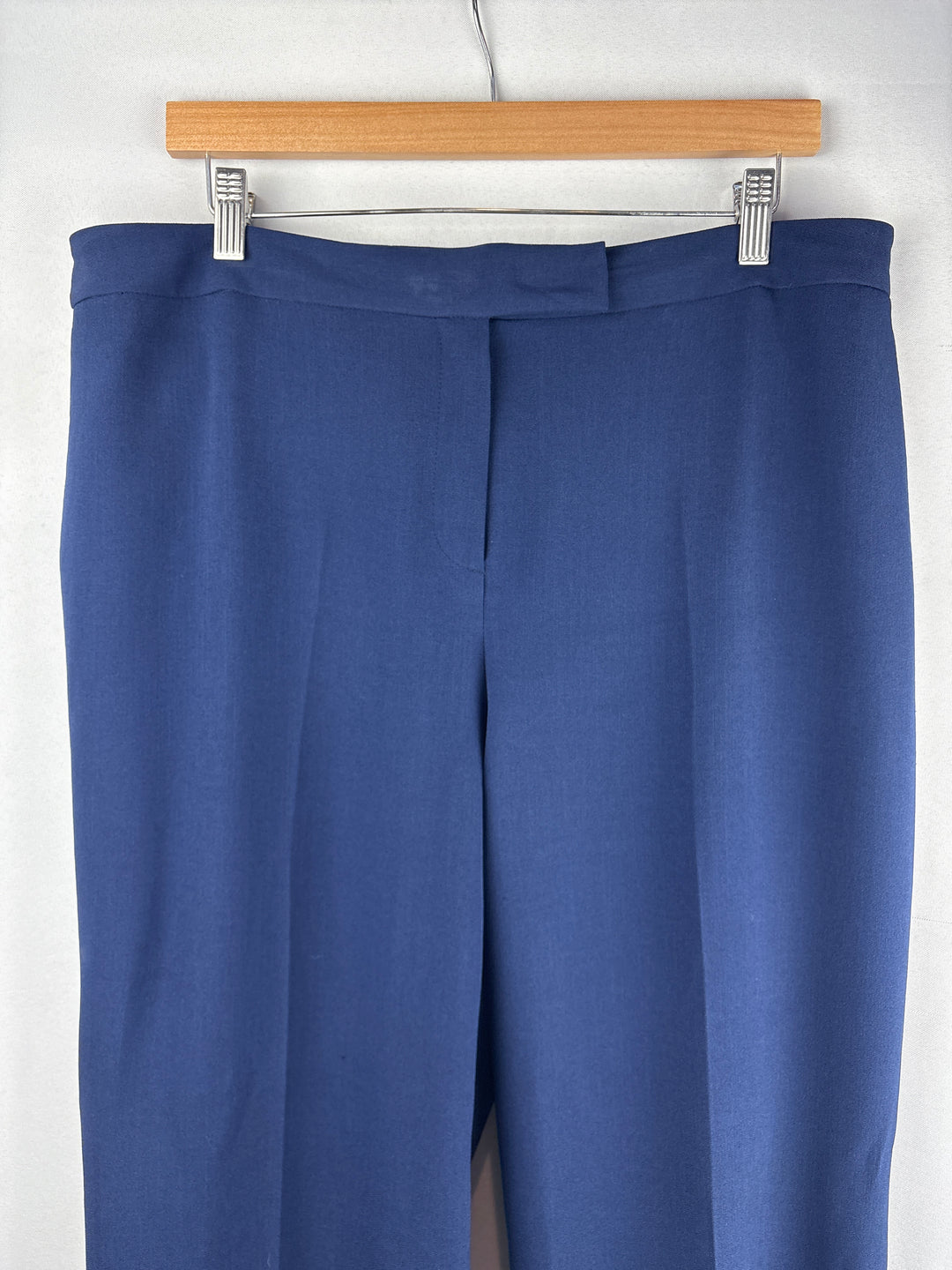 Women’s Kasper Size 14W Navy Pleated Dress Pants