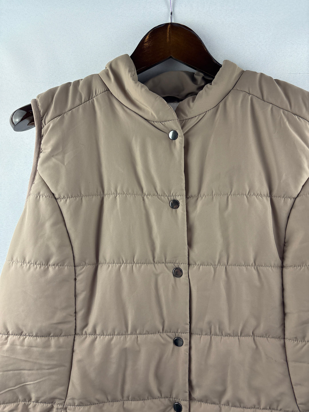 Women’s Coldwater Creek XL Beige Puffer Vest