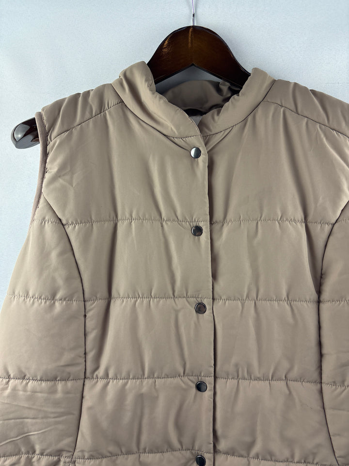 Women’s Coldwater Creek XL Beige Puffer Vest