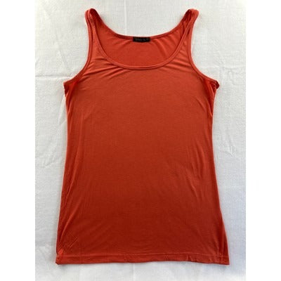 Emily Au Womens Orange Tank Top S