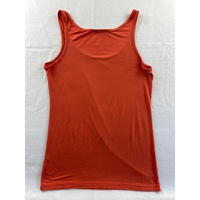 Emily Au Womens Orange Tank Top S