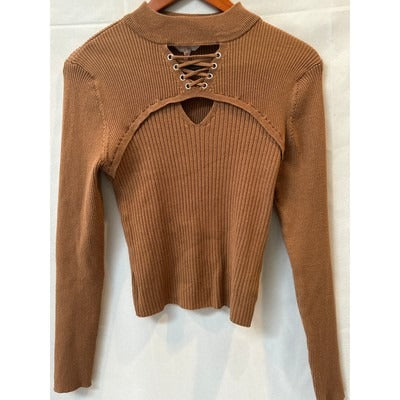 No Boundaries Cropped Long Sleeve Sweater Juniors XL
