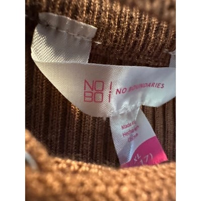 No Boundaries Cropped Long Sleeve Sweater Juniors XL
