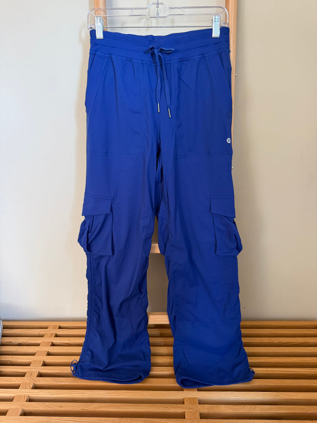 Lululemon Blue Ribbed Cargo Wide Leg Pants Size S