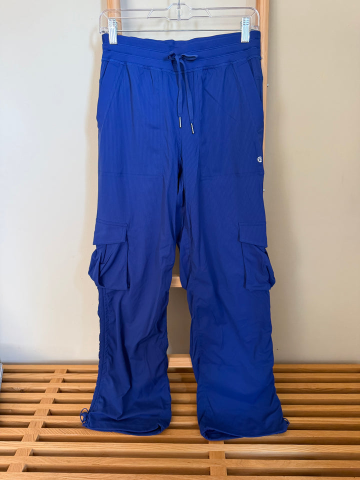 Lululemon Blue Ribbed Cargo Wide Leg Pants Size S