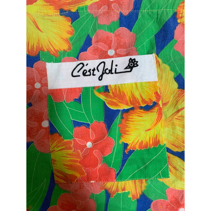 Cest Joli Men Floral Shorts Medium Pol