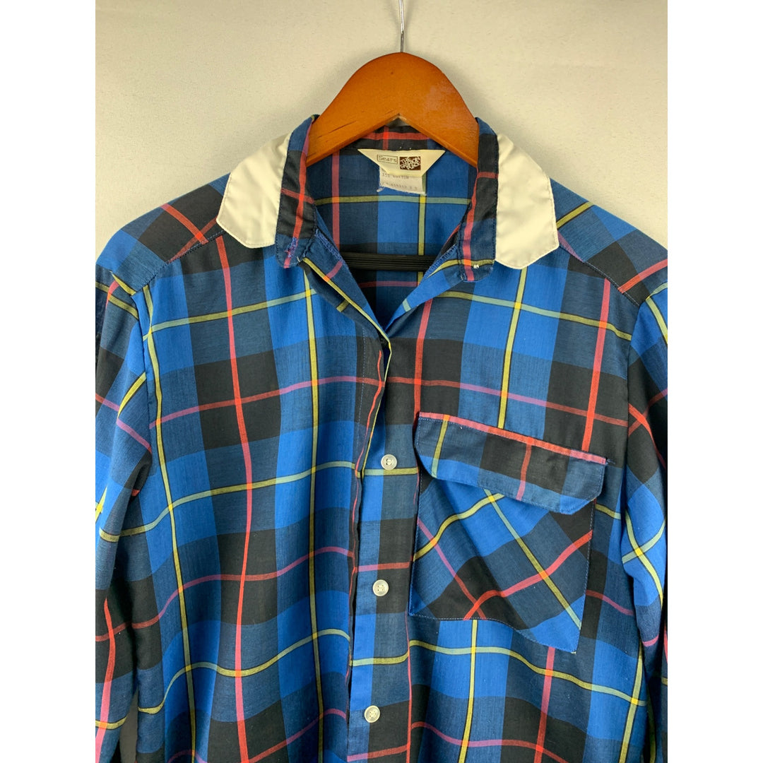 Vintage Sears The Fashion Place Women’s Plaid Shirt