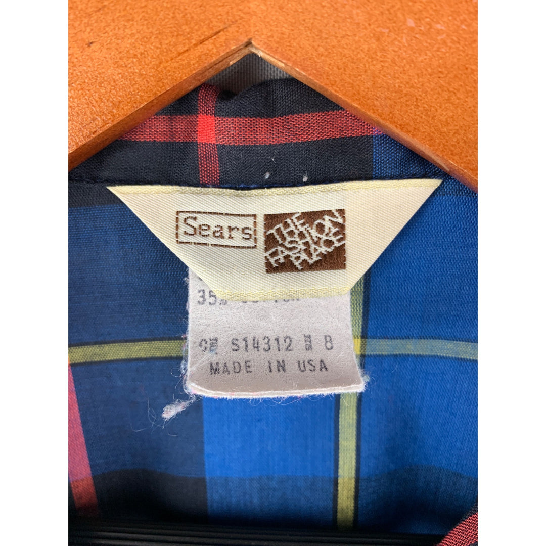 Vintage Sears The Fashion Place Women’s Plaid Shirt
