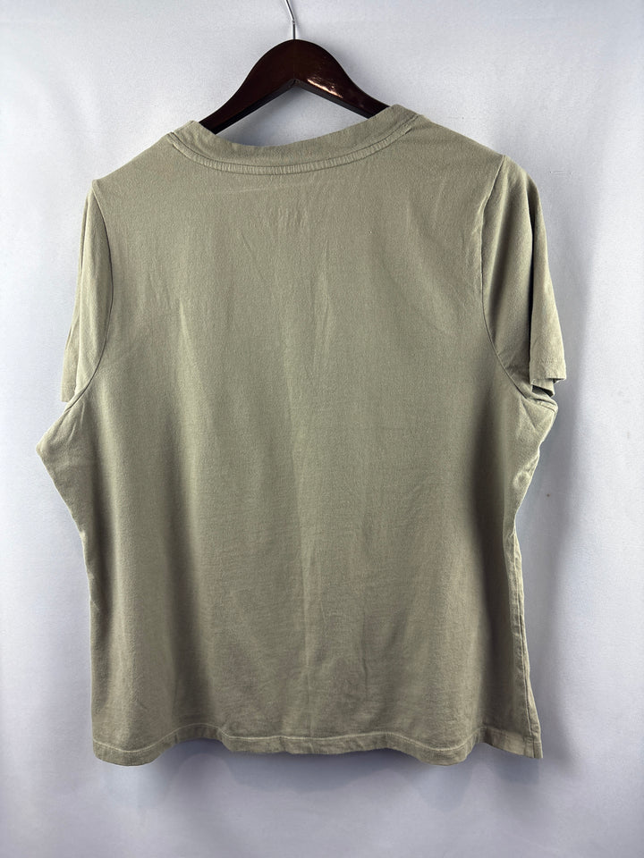 Women’s D&amp;Co. Size XL Taupe V-Neck T-Shirt