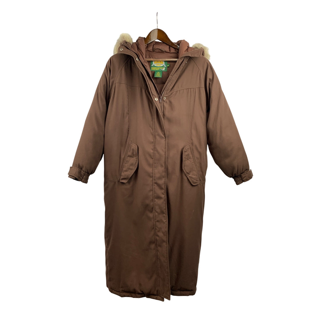 Women’s Cabela's Long Brown Trench Coat Size M