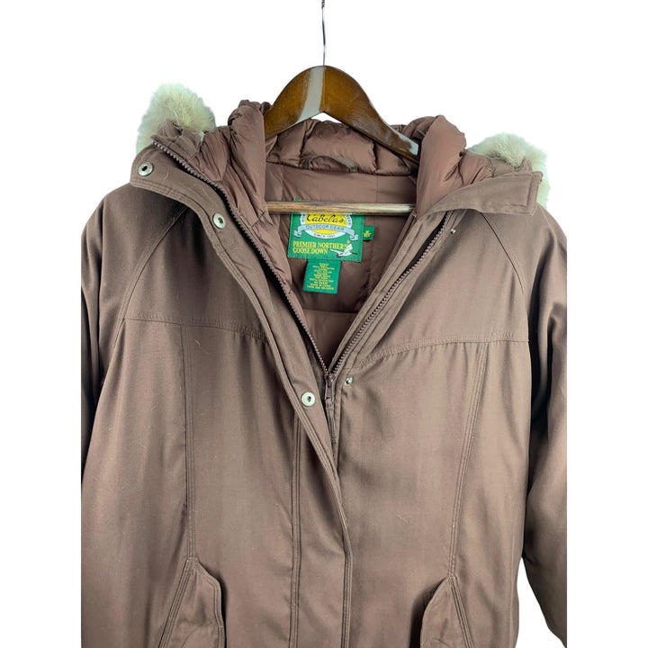 Women’s Cabela's Long Brown Trench Coat Size M