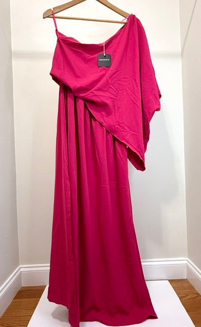Dressmecb One‑Shoulder Maxi Dress SzXL NWT