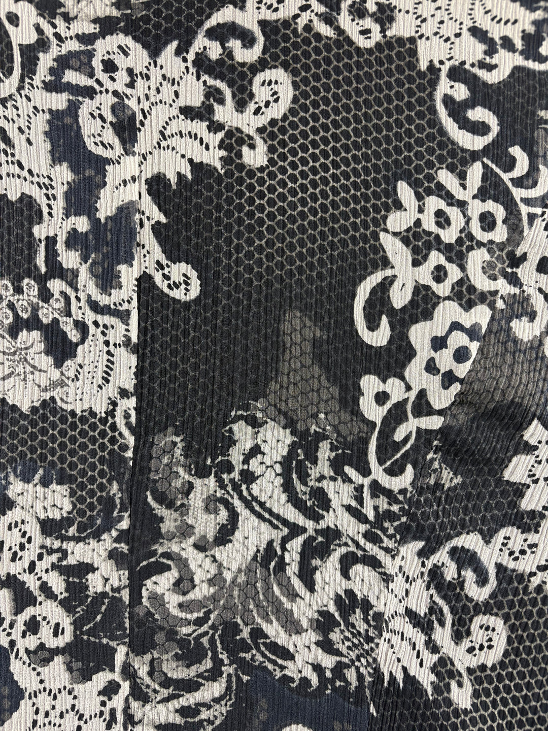 Women’s Alfani Size 6 Black & White Abstract Patterned Blouse